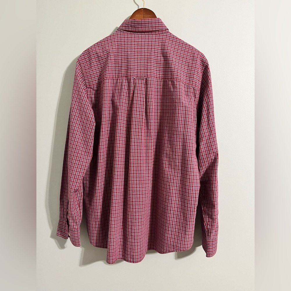 Chaps Men's Long Sleeve Easy Care Woven Button Down Shirt. - Picture 2 of 7